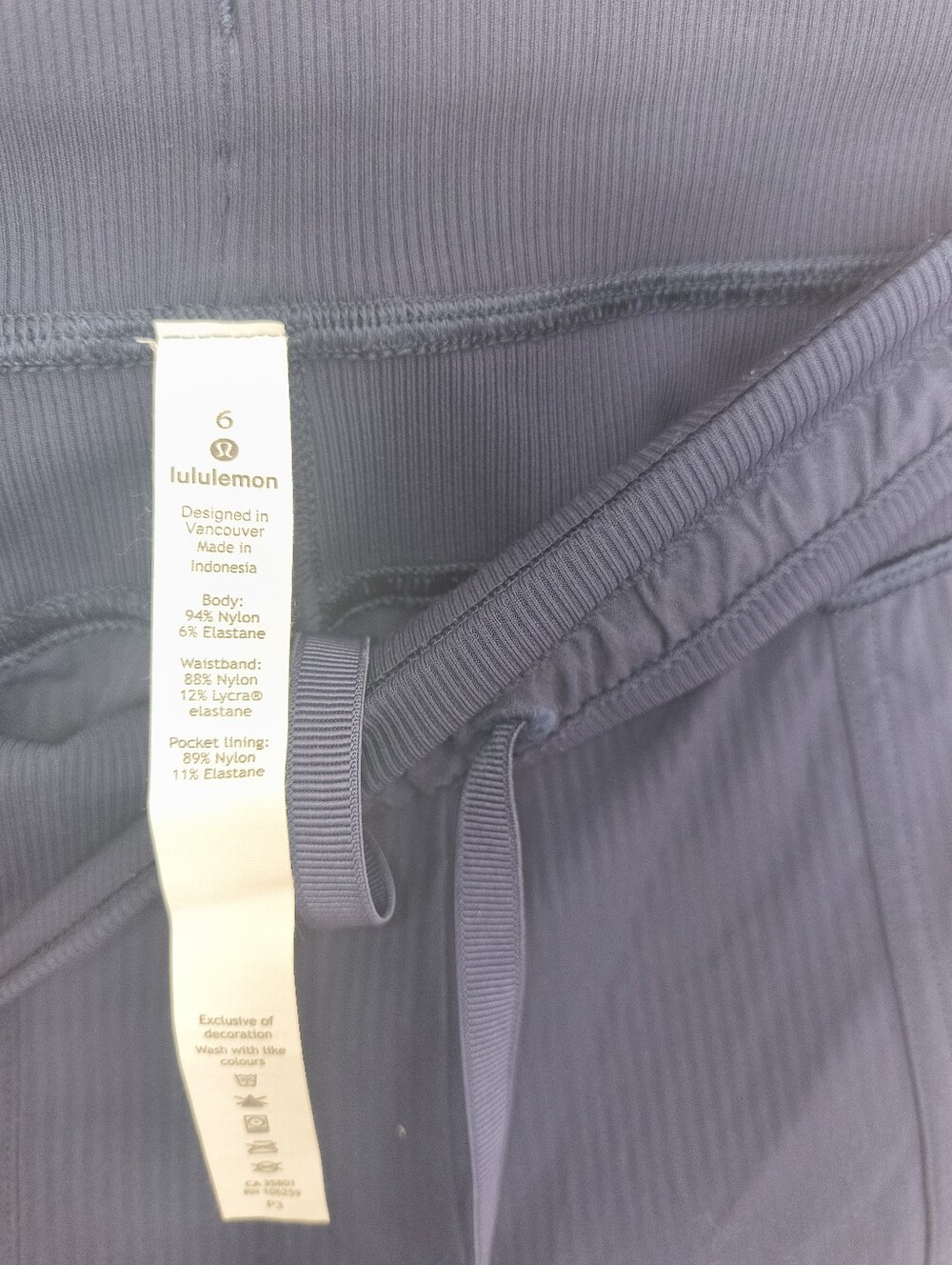 lululemon Ribbed Drawstring Pants - Sie 6 - Picture 6 of 8